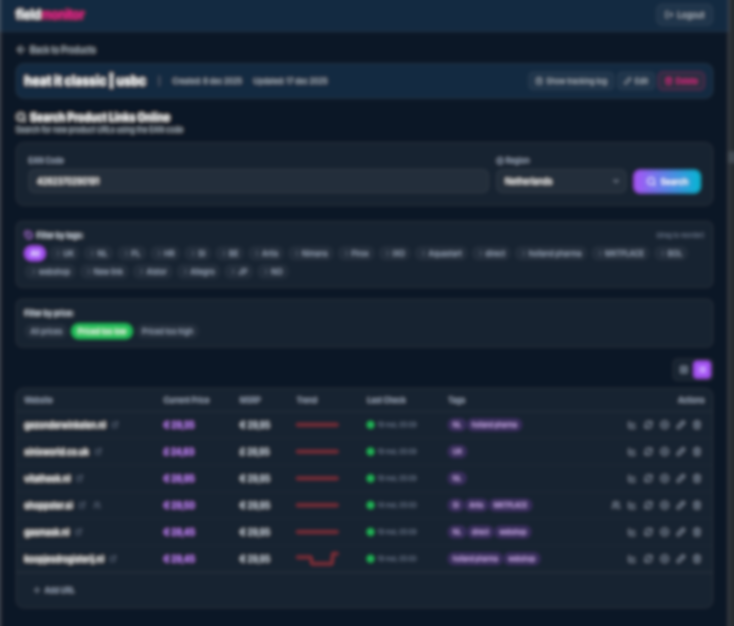 fieldmonitor dashboard
